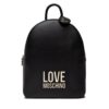 Zaino Love Moschino con logo frontale color oro
