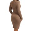 Vestito Guess a costine con bottoni a vista