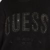 Maglione Guess con logo frontale strass