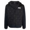 Giacca con cappuccio e patch logo EA7