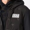 Giacca con cappuccio e patch logo EA7
