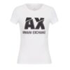 T-shirt Armani Exchange logo a contrasto