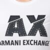 T-shirt Armani Exchange logo a contrasto
