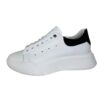 Sneakers V2 bianche con retro nero