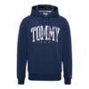 Felpa Tommy Jeans con logo tartan