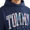 Felpa Tommy Jeans con logo tartan