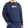 Felpa Tommy Jeans con logo a quadri tartan