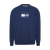 Felpa Tommy Jeans con logo a quadri tartan