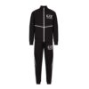 Tuta EA7 visibility in cotone con logo a contrasto