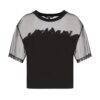 T-shirt Armani Exchange con logo trasparenza