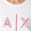 T-shirt Armani Exchange logo a contrasto