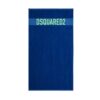 Telo mare Dsquared logo in contrasto