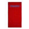 Telo mare Dsquared logo in contrasto