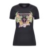 T-shirt Guess logo triangolo floreale