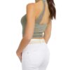 Top Guess in maglia inserto di pizzo