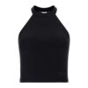 Top Guess in maglia inserto di pizzo