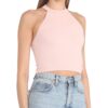 Top Guess in maglia inserto di pizzo