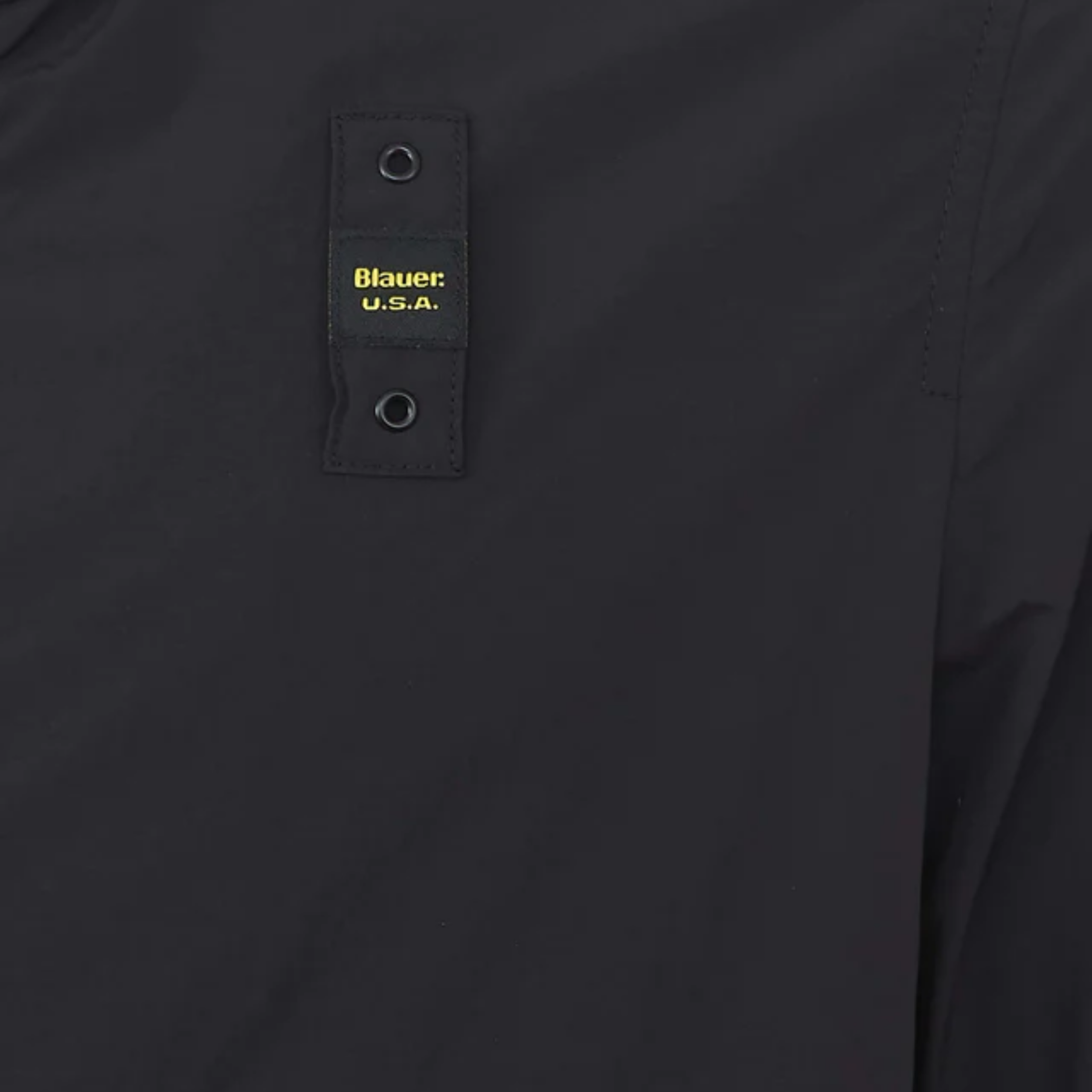 Giubbino Blauer nylon stretch logo