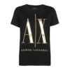T-shirt Armani Exchange logo a contrasto