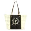Borsa Pollini shopping logo a spalla