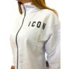 Felpa Icon cropped collo alto