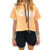 Felpa Icon cropped manica raglan