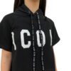 Felpa Icon cropped manica raglan