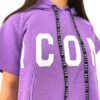 Felpa Icon cropped manica raglan