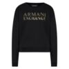 Felpa Armani Exchange logo a contrasto