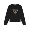 Felpa Donna Guess Sweatshirt Logo Triangle