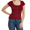 T-shirt Guess con bottoni gioiello