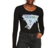 T-shirt Guess logo triangolo