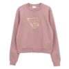 Felpa Donna Guess Sweatshirt Logo Triangle