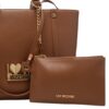 Borsa Love Moschino con doppi manici e logo