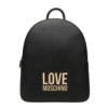 Zaino Love Moschino con logo oro