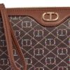 Pochette Twinset logo all over con zip
