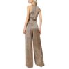 Tuta Twinset lunga in raso animalier