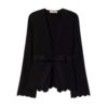 Giacca Twinset Milano blazer in maglia con profili smerlati