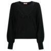 Maglia Twinset con inserto in tulle e pizzo