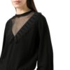 Maglia Twinset con inserto in tulle e pizzo
