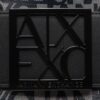 Borsa Armani Exchange shopper logo all over