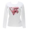 T-shirt Guess longsleeve flower triangle tee