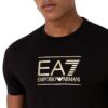 T-shirt Ea7 girocollo Gold Label in cotone