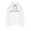 Felpa Armani Exchange con cappuccio e logo in corsivo