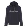 Felpa Armani Exchange con cappuccio e logo in corsivo