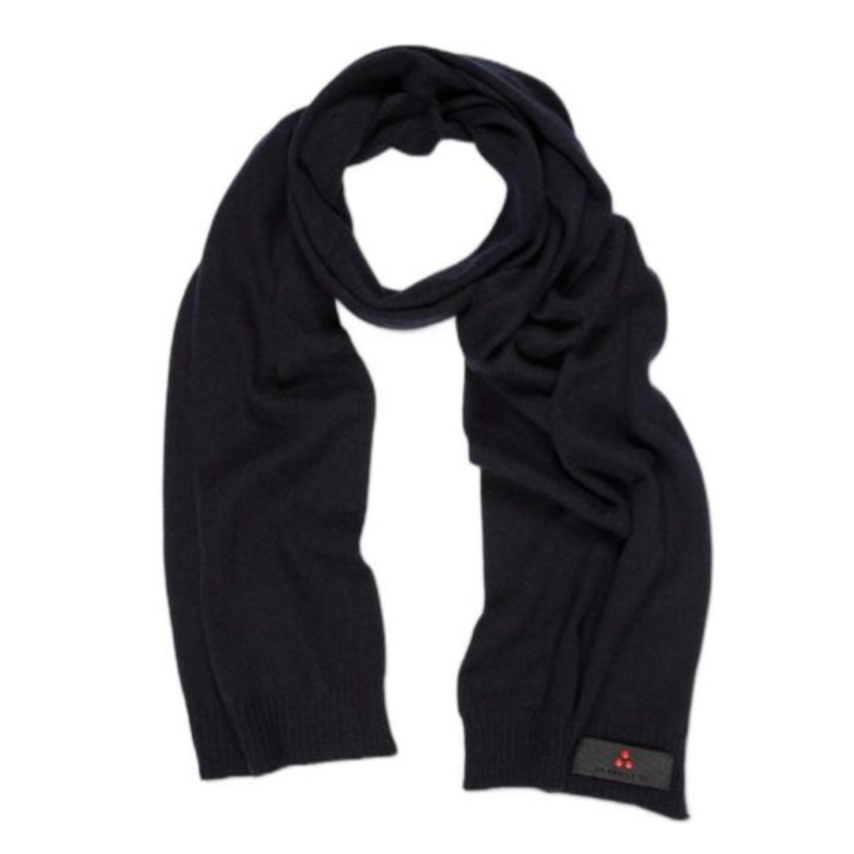 Sciarpa Peuterey in tricot misto lana con logo al fondo