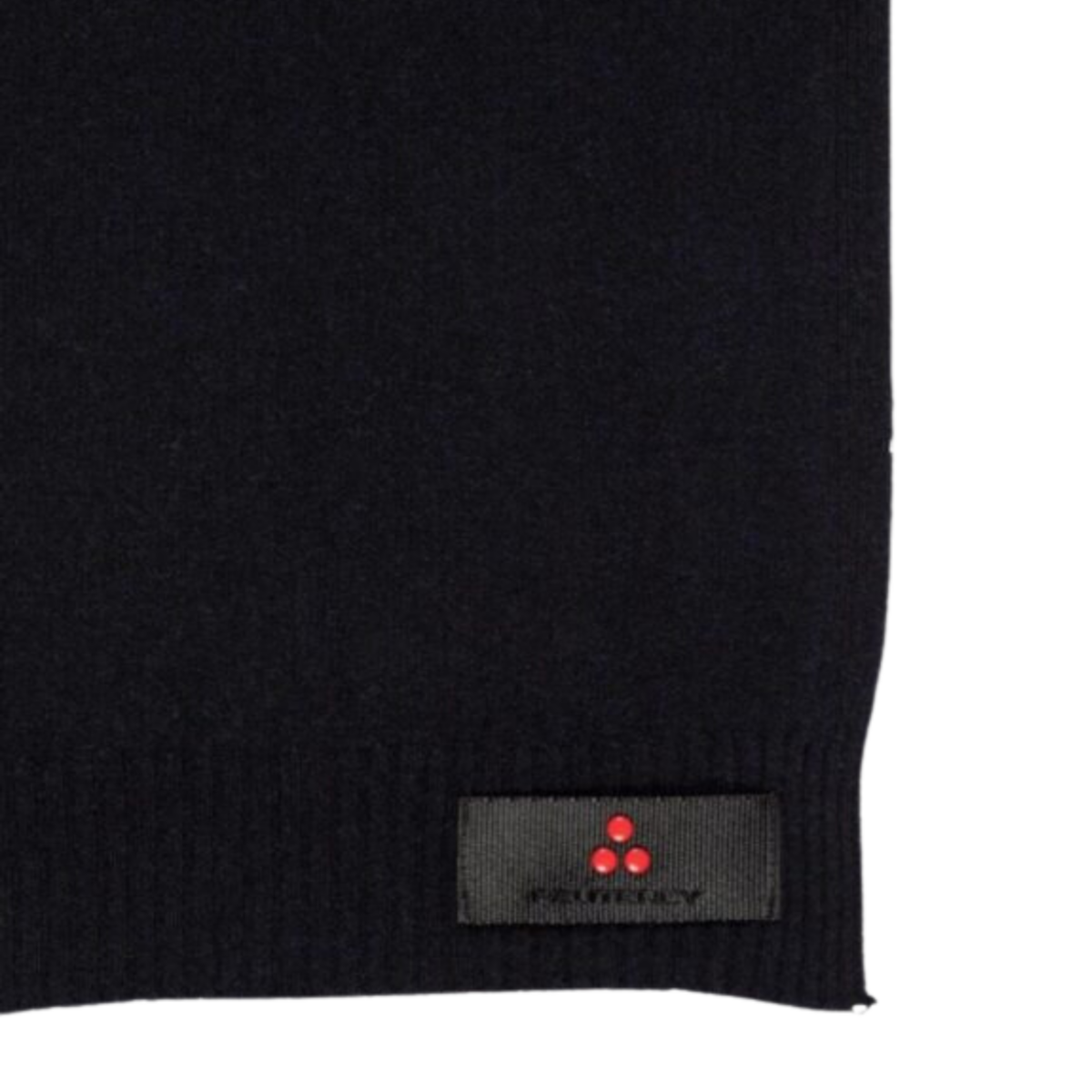 Sciarpa Peuterey in tricot misto lana con logo al fondo