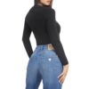 T-shirt Guess stretch logo frontale con strass