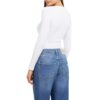 T-shirt Guess stretch logo frontale con strass