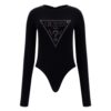 Body Guess logo triangolo con strass